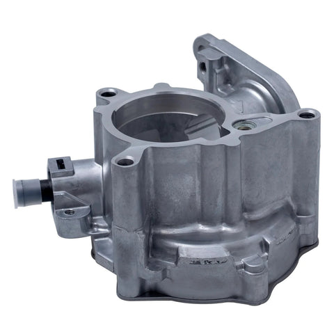 Brake vacuum pump housing, aluminum alloy, for Audi 2.0L turbo engines, front view