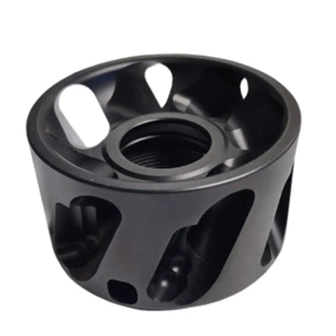 ER32 Dust Chip Extraction Nut For Woodworking CNC Milling Tools Pro Grade Dust Removal Nut With Wrench Black Aluminum