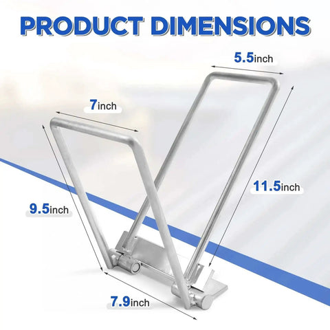 Standing Seam Lock Tool For Metal Roofing Eaves Seam Locker Drip Edge Hemming Bender with product dimensions.