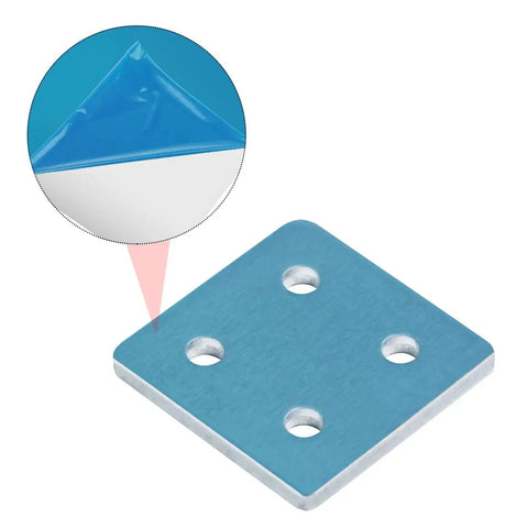 Eight Pack Flat Joining Plates For 20 Series T Slot Aluminum Profiles 2020 And 2040 Four Hole Straight Plate with protective film