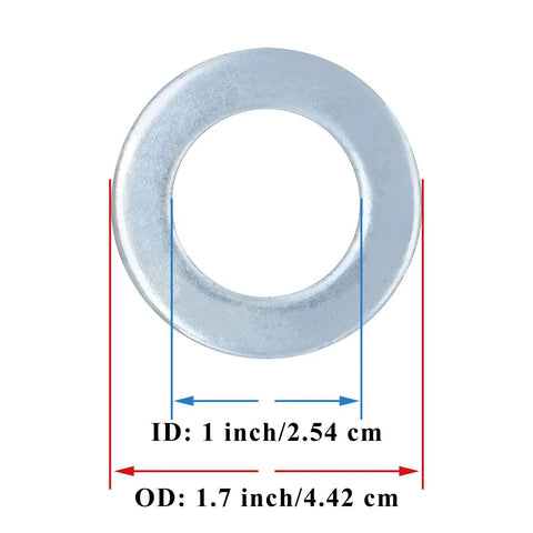 Heavy Duty Trailer Nut Kit For One Inch Shaft Spindle Includes One Inch Spindle Nuts Spindle Washers And Two Point Two Inch Long Cotter Pins
