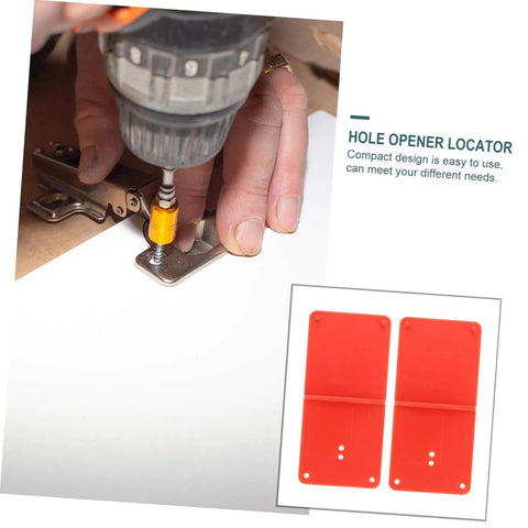 Carpentry Hinge Positioning Tool Set Pro Grade With Adjustable Hole Locator For Cabinet Doors Precise Angle Drilling 2 Pack
