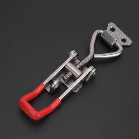 Heavy Duty 304 Stainless Steel Toggle Clamp With 250Kg Clamping Force And Adjustable Lever Handle For Welding Jig Fixtures