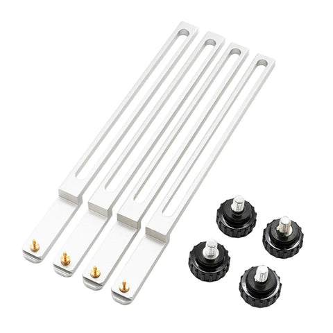 Four Piece BGA Jig Fixture Set For Rework Station, aluminum alloy PCB clamp tools, handy BGA accessories for soldering.