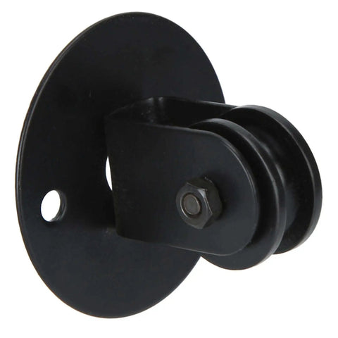 Chandelier Pulley Lighting Kit With Black Iron Wheel Bearing Rod For Easy Pendant Lifts And Swag Lamp Installations, DIY Decor Upgrade
