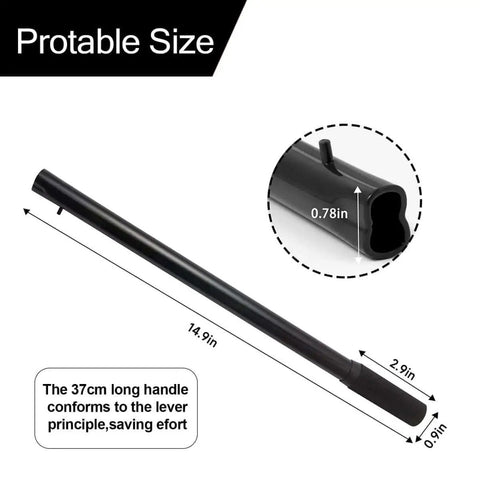 Horizontal Hydraulic Jack Handle 2 Ton Replacement For Automotive Cars With Included Rubber Gloves Compact Portable Tool