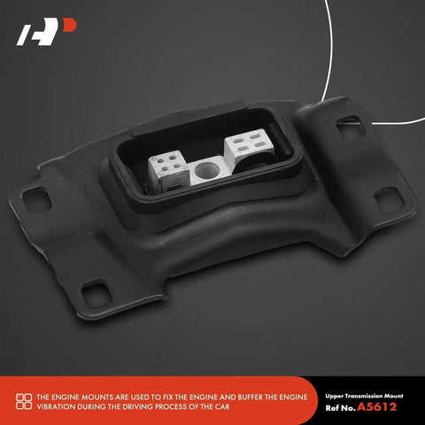 Close-up of upper transmission mount from Ford Focus 3 Piece Engine Motor Mount And Transmission Mount Set For 2012 2013 2014 2015 2016 2.0L DIY Ready Bolt In Includes Front Right Motor Mount Lower Transmission Mount Upper Transmission Mount Replaces 5S4Z6038CA AV6Z6068A