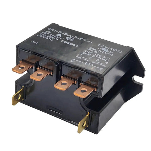 Beefy 25 Amp 277V AC General Purpose Relay With 6 Pins And Flanged Cover 12V DC Coil DPDM Style Industrial Power Switching