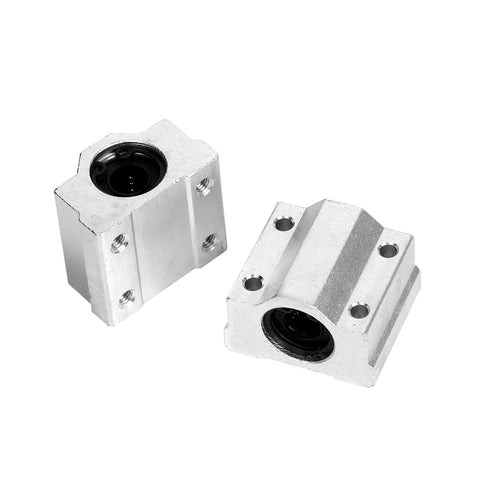 4 Pack SCS10UU Linear Motion Ball Bearing Slide Units Bushing 10mm Inner Diameter For CNC Machines And 3D Printers, Aluminum Housing