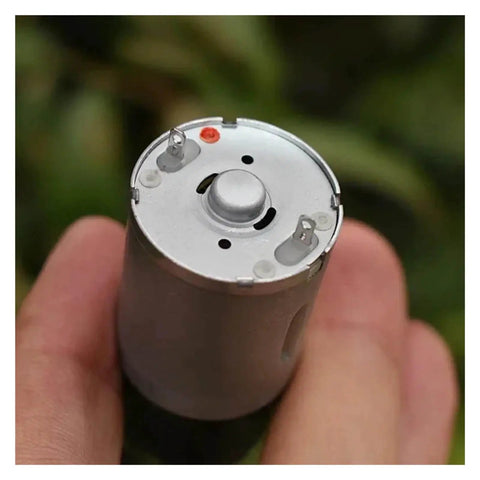Top view of Beefy 24mm 370 Planetary Gearbox With Full Metal Gears And Electronic Starter DC 12V Operation At 30 RPM High Torque Gear Drive