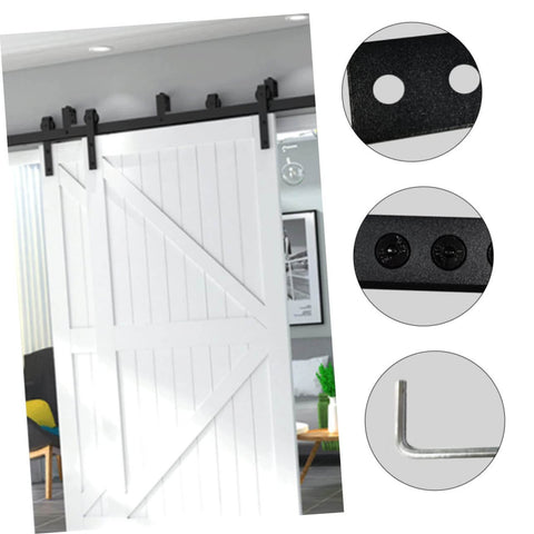 Carbon Splicing Piece Barn Door Track Connector Plate Kit No Fuss Install For Smooth Operation Easy Rail Assembly