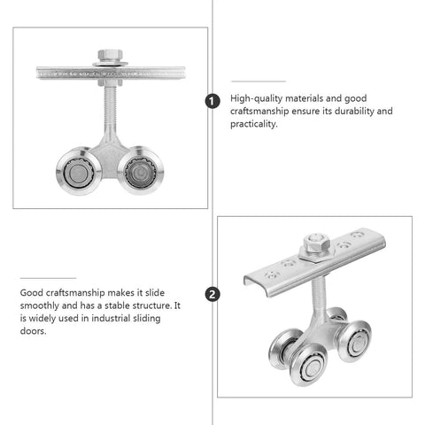 Heavy Duty Steel Sliding Door Track Roller for Industrial Doors And Cabinets, Rust Resistant, Smooth Quiet Operation, side view