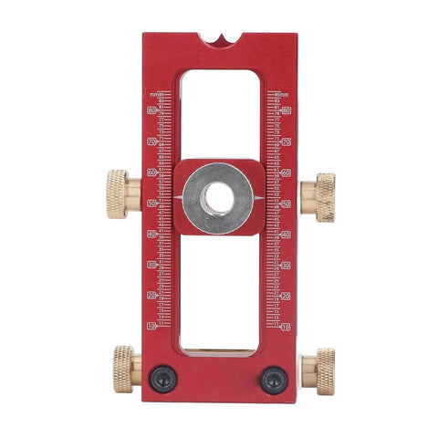 Six Piece Drill Jig Kit With Adjustable Bushings For Precise Woodworking Holes And Quick Assembly, Vertical 13 To 81mm Scales
