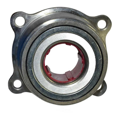Front view of a Rear Wheel Bearing And Hub Assembly For Nissan Frontier Xterra Suzuki Equator Fits 2005 To 2015 Front Wheel Hub Bearing 1 Piece Beefed Up Quality Replacement Wheel Bearing And Hub Assembly With Sealed Design For Smooth Ride And Easy Install.