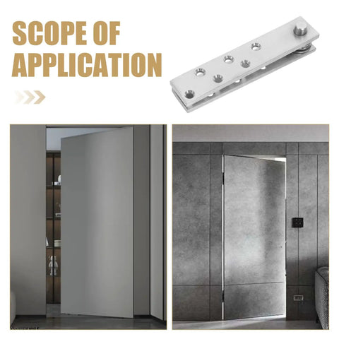 Heavy Duty Stainless Steel Pivot Hinge For Hidden Doors Concealed Door Hardware For Secret Bookcase Installations Seamless Rotation With A Sleek Modern Look Built To Last No Fuss Door Hardware installed in modern interior doors