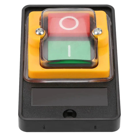 Heavy Duty Push Button Switch 120V 220V 380V 10A On Off Self Locking Button Auto Reset Off for Motors with visible screw terminals