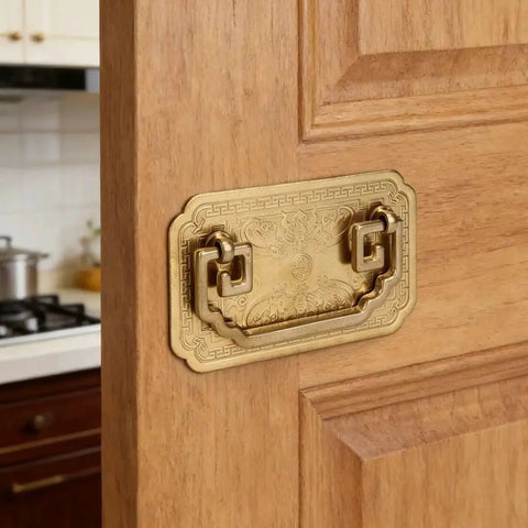 Vintage Brass Drawer Pulls Handles Set For Cabinets Dressers Nightstands And Closets Durable Thickened Bar Pulls With Classic Era Design