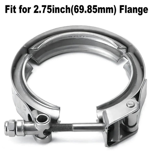 2.75 Inch Quick Release V Band Clamp Stainless Steel 304 For Exhaust Pipe Flanges And Intercooler Piping Easy Open Close