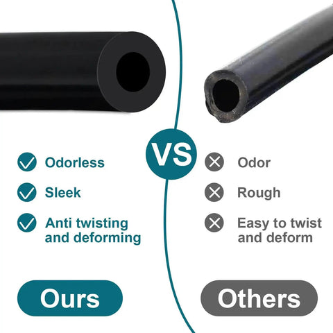 Comparison of Heavy Duty Silicone Vacuum Hose For Cars, 10 Ft Length, 1/8 Inch ID, 130 PSI Max with an alternative product