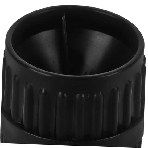 Close-up of black tubing reamer from Two Pack Tubing Reamer For Water Pipes Deburring Tool Set, Compact Inner Beveling Reamer For Copper PVC Piping