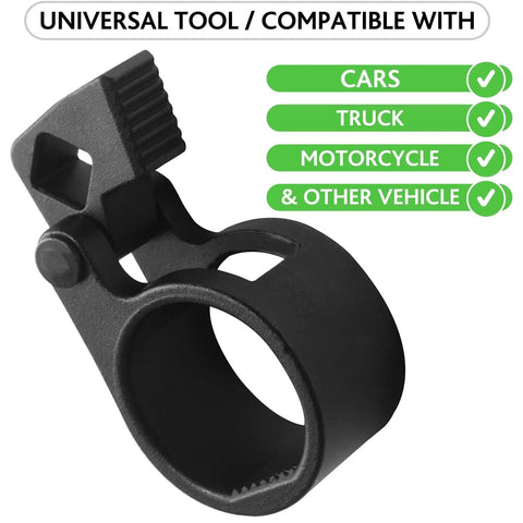 Inner Tie Rod Removal Tool Kit Three Eighths Low Profile Wrench 27 To 42mm, universal tool, compatible with various vehicles.
