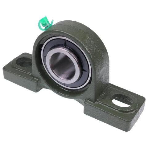 1-1/8 Inch Bore Pillow Block Bearing Set Compatible With AMI UCP206-18, Browning VPS-218, green housing