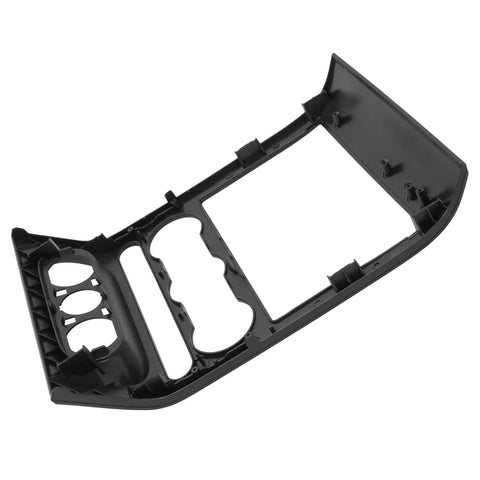 Center Dash Radio Bezel Trim Panel For 2004 To 2008 Ford F150 Replacement, black ABS material, snap-in design