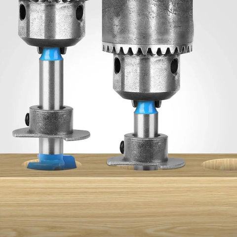 Carbide Hinge Boring Bit Set For Accurate Drilling In Laminate Plywood Hardwoods And Softwoods With Multi Drill Compatibility