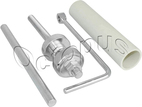 131970 Bearing Driver Installation and Removal Kit for Washer Tub Seals, metal driver with PVC guide, Whirlpool Kenmore compatible.
