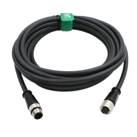 Pro Grade Industrial M12 A Coded 8 Pin Cable From 8 Pin Female To 8 Pin Male Shielded For Cognex In Sight Camera, 2 Meter Length