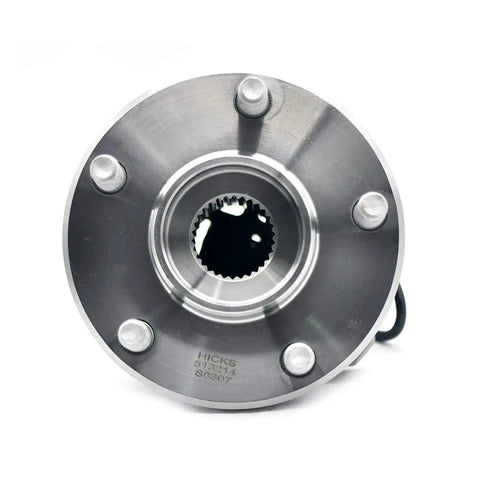 Front view of Front Wheel Hub And Bearing Assembly With ABS, 5 Lug, Direct Fit For 2004-2012 Chevrolet Malibu, set of 2