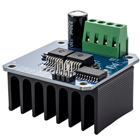4 Piece BTS7960 43A High Power Motor Driver Module Set For Arduino Projects with heat sink, PWM control, and onboard power indicator