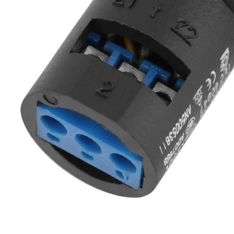 Close-up view of Two Pack Panel Mount 10K Potentiometer For VSD And VFD Rotary Variable Frequency Drive with screw terminals