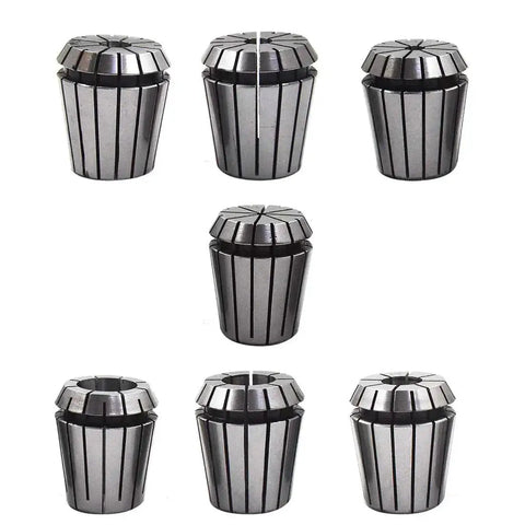 ER32 Collet Set Of 7 Pieces With Common Sizes 1/8 1/4 5/16 3/8 1/2 5/8 3/4 For CNC Milling Drilling Boring Engraving And Tapping Built From Solid Spring Steel