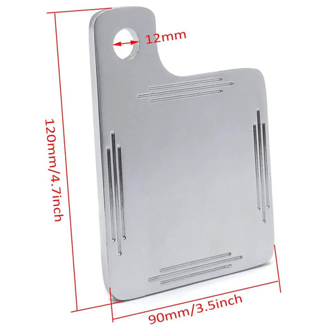 Universal Motorcycle Inspection Tag Plate Chrome Renewal Sticker For License Plates, High Quality Billet Aluminum Construction