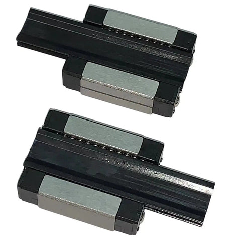 MGN15 C Carriage Block Bearing Ball Slider Two Pieces Black Heavy Duty 15mm Linear Motion Guide Rail Long Style