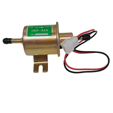 Beefed Up 12V Electric Fuel Pump Metal Solid Replacement for Motorcycle Carburetor ATV Trucks Boats Low Pressure 2.5 to 4 PSI