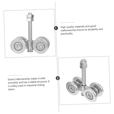 Heavy Duty Sliding Track Roller For Industrial Doors And Gates, Steel Wheel Replacement With Easy Install, Smooth Sliding Pulley