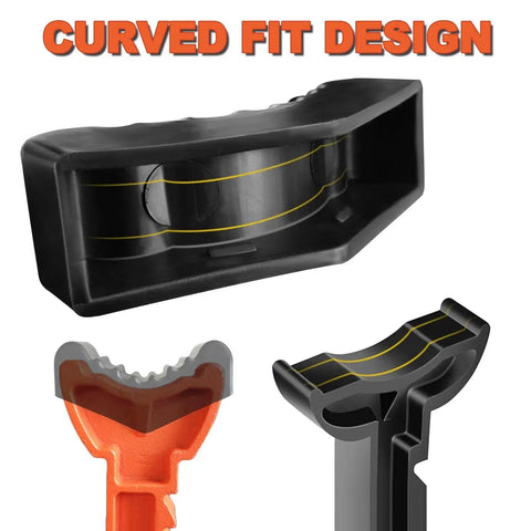 6 Ton Car Jack Stand Rubber Pad For Slotted Lift Floor Adapter And Safety Grip showing curved fit design