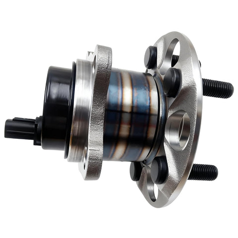 Side view of Beefed Up Rear Wheel Bearing Hub Assembly 512505 2 Pack for Toyota Prius 2010-2015 with 5 Lug 4 Bolt ABS