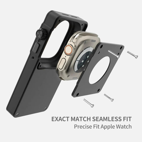 Turn Your Apple Watch Into a Smartphone With a Retro iPod Style Aluminum Protective Case Featuring a Click Wheel Rugged CNC