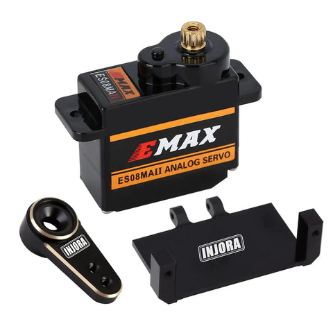 Beefy RC Servo Steering With Mount And Horn For AX24 RC Car Boat And Axial SCX24 Upgrade Parts Brass Black High Sensitivity