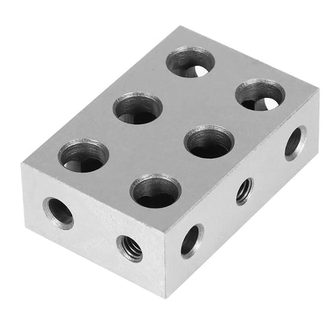 Matched Pair 1 2 3 Machinist Blocks With 11 Holes From TINVHY For Precision Setup In Pro Grade Hardened Tool Steel Ground On All Sides