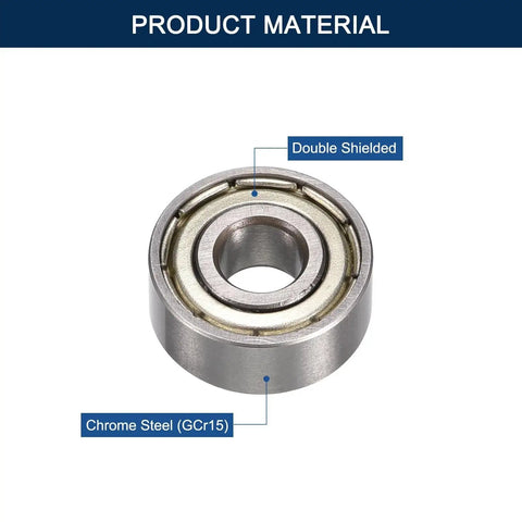 R4AZZ Deep Groove Ball Bearings One Quarter Inch Inner Diameter Three Quarter Inch Outer Diameter Nine Thirty Second Inch Width