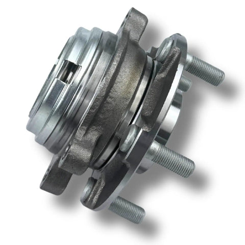 Front view of Pair Front Wheel Bearing Hub Assembly Fits Altima 2007 2008 2009 2010 2011 2012 And 2013 Altima 2.5L Coupe With Encoder ABS 5 Lug Front Left And Right Ready To Install Drop In Replacement For 2.5L 4 Cylinder Models Only