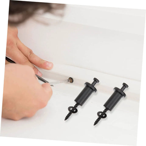 Person installing adjustable sliding barn door hardware kit with carbon steel track, spacers, tension bolts for home renovation.