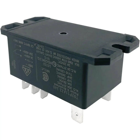 2-Pack 30A 240VAC DPST-NO Power Relay For HVAC Systems, 2 Pole, 8 Pin Quick-Connect, Flange Mount, T92 Series Replacement