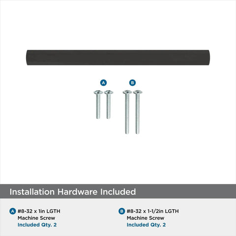 Matte Black Cabinet Pull 3 3 4 Inch Center To Center 5 7 8 Inch Overall Length with installation screws