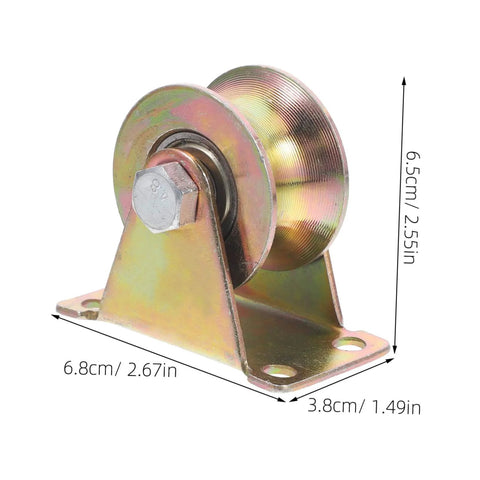 Two Pack Heavy Duty Track Pulleys Wear-Resistant Wheels For Sliding Doors And Industrial Use Easy Install And Low Maintenance