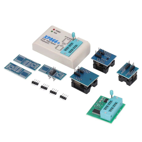 Pro Grade High Speed USB SPI Flash Programmer Kit for BIOS Chips and EEPROMs XP866 Universal Programmer with adapters and chips